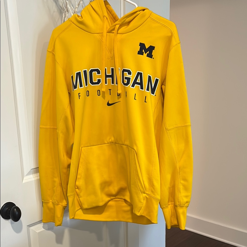 Nike Michigan Football Yellow Hoodie